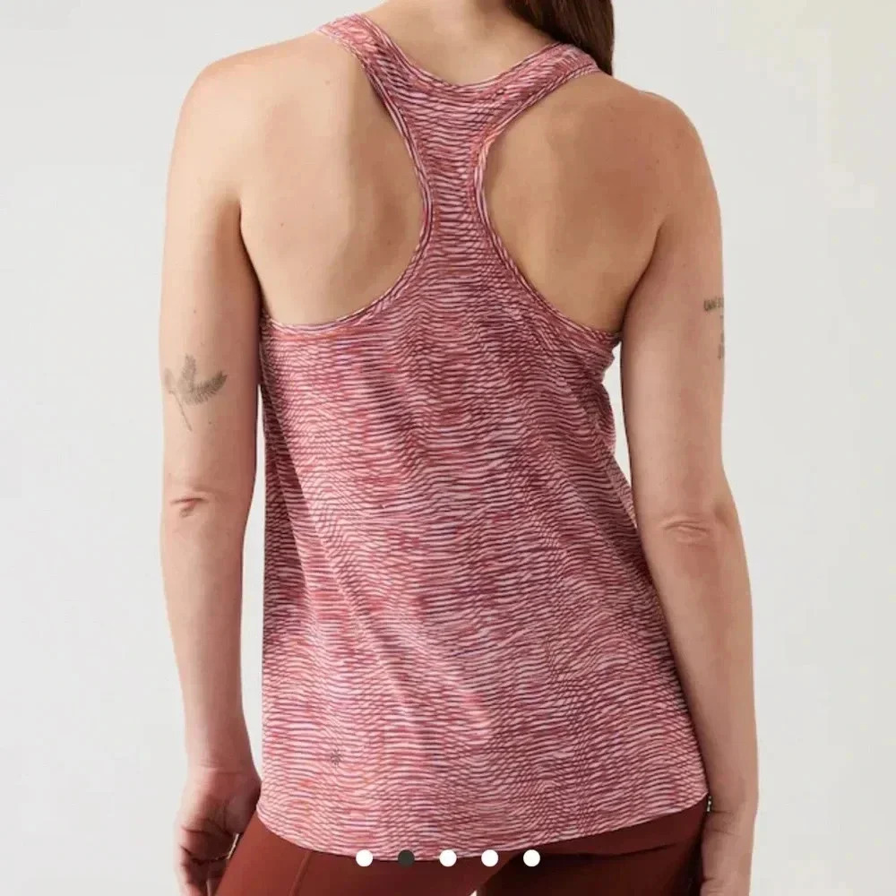 Athleta Ultimate Scoop Tank Racerback Top Size Small Mauve - Picture 2 of 9
